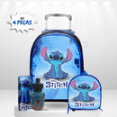 (PROMOÇÃO VOLTA ÀS AULAS) Kit Mochila Escolar Rodinha + Lancheira + Estojo + (BRINDE)