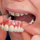 (COMPRE 1 LEVE 2) Dentadura de Silicone FIX | Ajustavel e Adaptativa + Kit de Limpeza de BRINDE