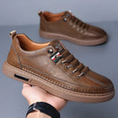 (PAGUE 1 LEVE 2) Tênis Masculino Casual de Couro Italian Man + BRINDE