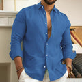 (PAGUE 1 LEVE 2) Camisa de Linho Premium Masculina + (BRINDE)