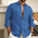 (PAGUE 1 LEVE 2) Camisa de Linho Premium Masculina + (BRINDE)