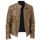 (PAGUE 1 LEVE 2) Jaqueta de Couro Masculina Racer + BRINDE