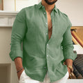 (PAGUE 1 LEVE 2) Camisa de Linho Premium Masculina + (BRINDE)