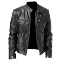 (PAGUE 1 LEVE 2) Jaqueta de Couro Masculina Racer + BRINDE