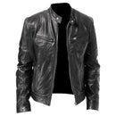 (PAGUE 1 LEVE 2) Jaqueta de Couro Masculina Racer + BRINDE