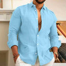 (PAGUE 1 LEVE 2) Camisa de Linho Premium Masculina + (BRINDE)