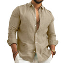 (PAGUE 1 LEVE 2) Camisa de Linho Premium Masculina + BRINDE