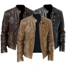 (PAGUE 1 LEVE 2) Jaqueta de Couro Masculina Racer + BRINDE