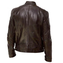 (PAGUE 1 LEVE 2) Jaqueta de Couro Masculina Racer + BRINDE