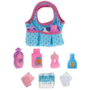 Kit Completo Para dar Banho + Carrinho de Passeio e Bolsa com Acessórios